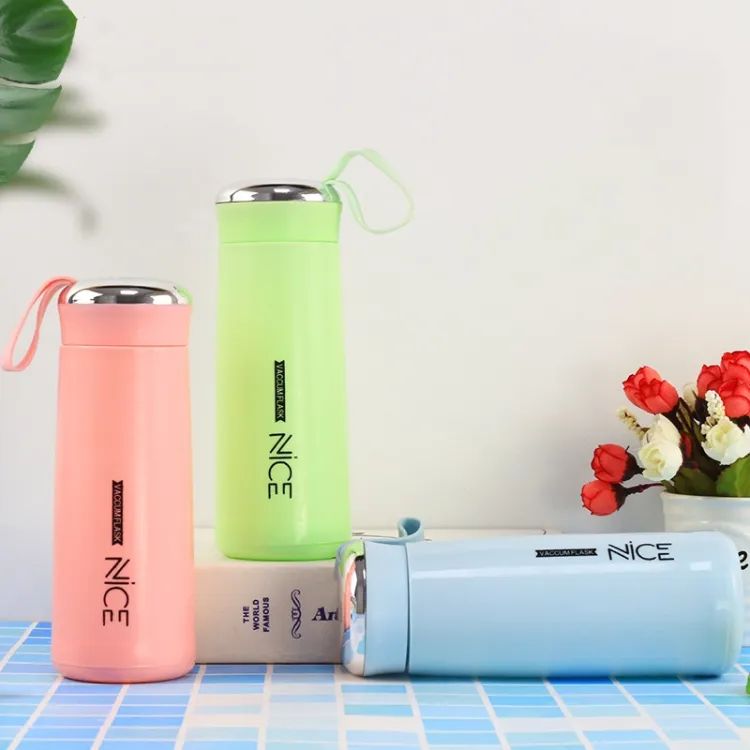 Nice Glass Water Bottles Natural BPA Free Eco Friendly Reusable Refillable Water Glass Water Bottles Wide Mouth Liquid Storage Leak Proof Caps Perfect For Travel and Storing Beverages Juice Smoothies Tea 450ml Multicolor