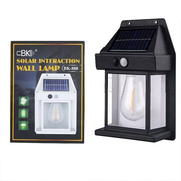 Solar Sensor Light Solar Tungsten Filament Lamp Outdoor Waterproof Intelligent Induction Wall Lamp